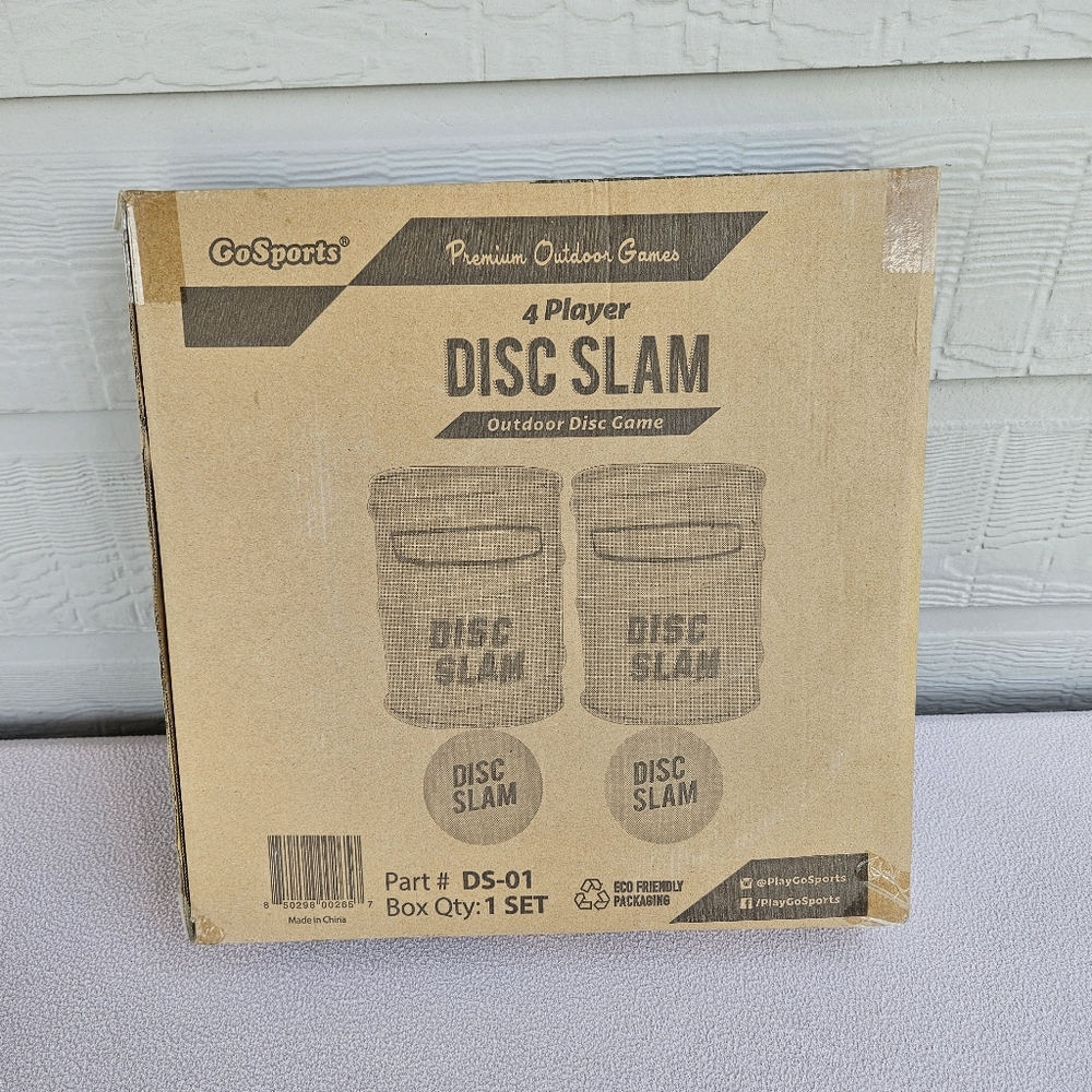 GoSports Disc Slam Premium Outdoor Game Collapsable Portable 4 Player